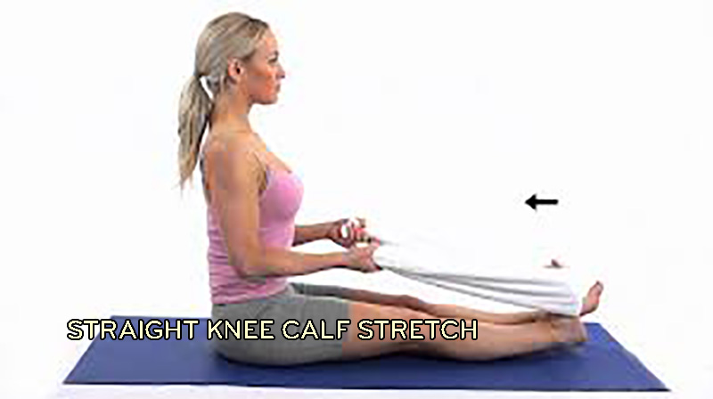 straight knee calf stretch